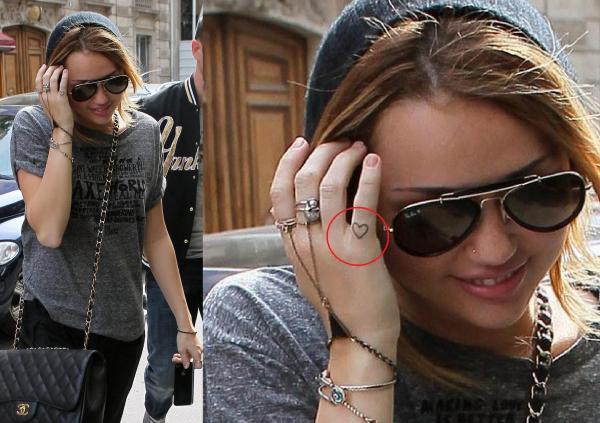 cute matching tattoos for best friends. the same tattoo as miley!